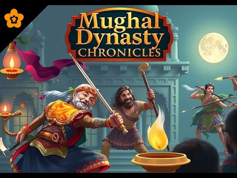 Mughal Dynasty Chronicles Battle Scene